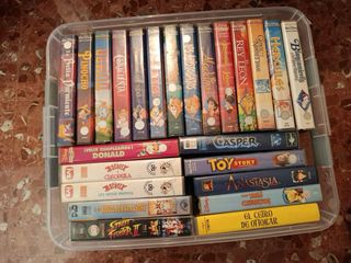 VHS Disney: Aladdin, Rey Leon...