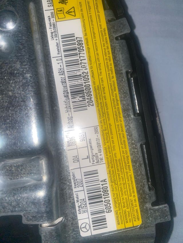 Airbags asientos Mercedes delanteros