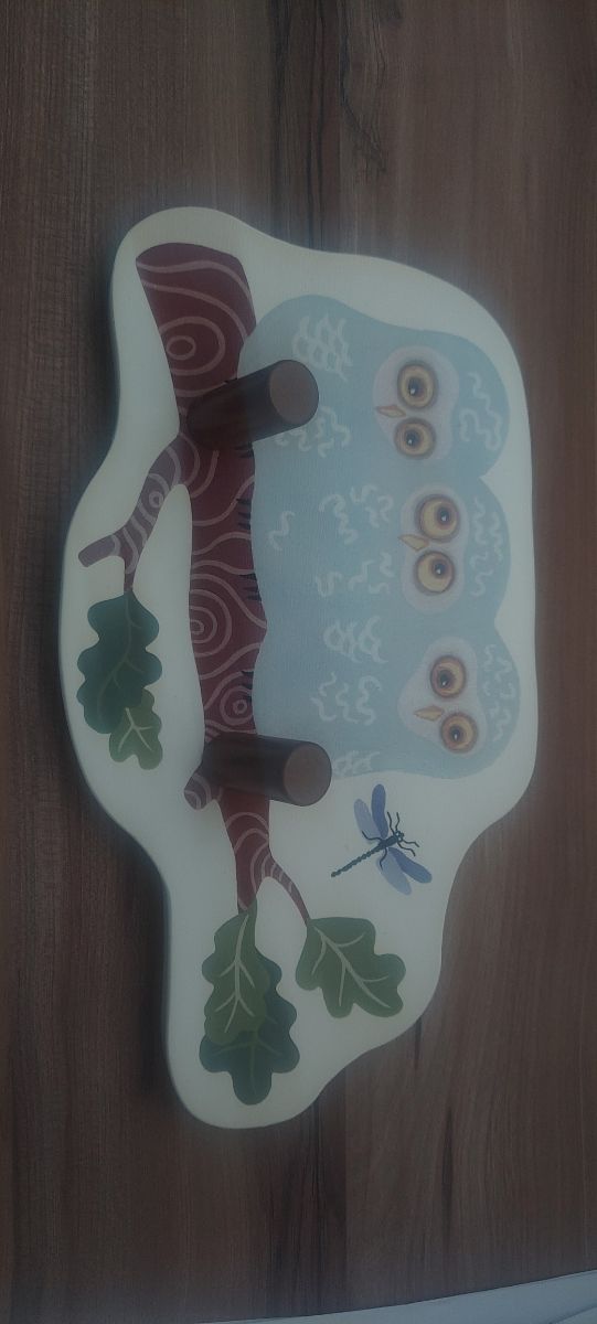 Perchero infantil búhos - 2 ganchos