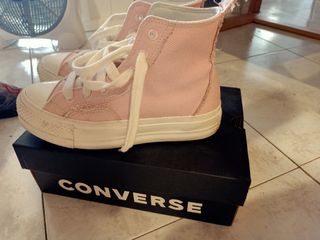 Converse plataforma rosa mujer