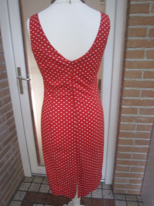 Abito Tubino rosso a pois taglia italiana 44 -
