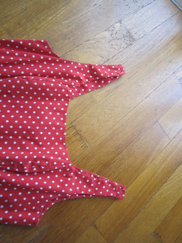 Abito Tubino rosso a pois taglia italiana 44 -