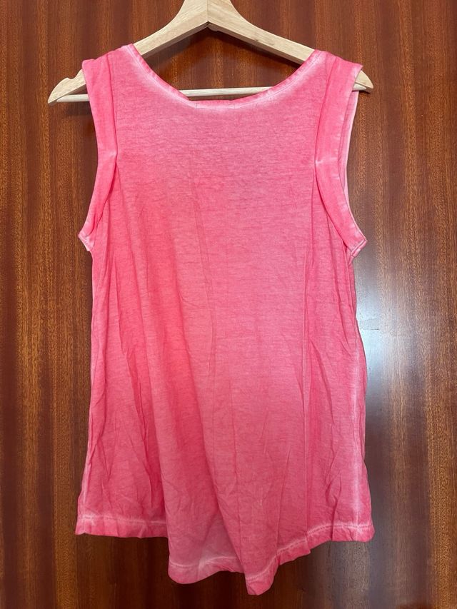 Camiseta Mango rosa talla S