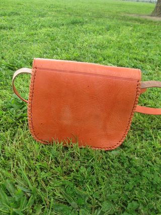 Bolso bandolera cuero - Naranja