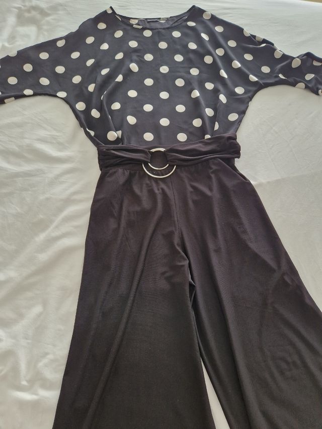 Conjunto blusa lunares pantalón