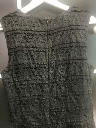 Vestido Zara negro encaje - Talla M