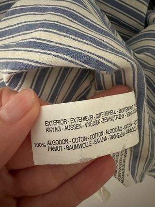 Falda Zara rayas azules vuelo talla S