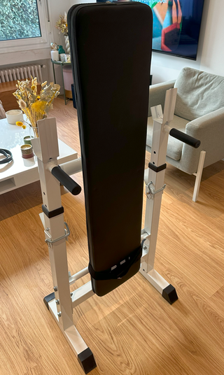 Banco pesas plegable, gimnasio hogar