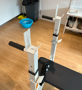Banco pesas plegable, gimnasio hogar