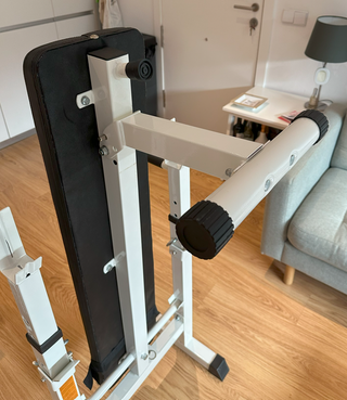 Banco pesas plegable, gimnasio hogar