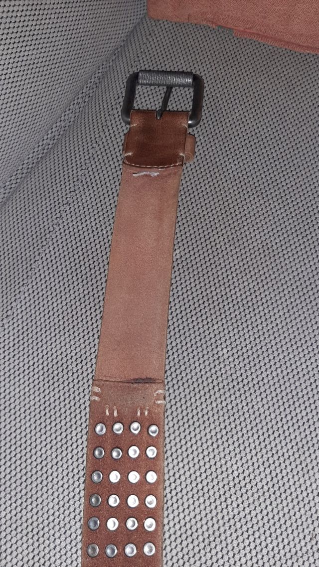 Cinturón piel marrón