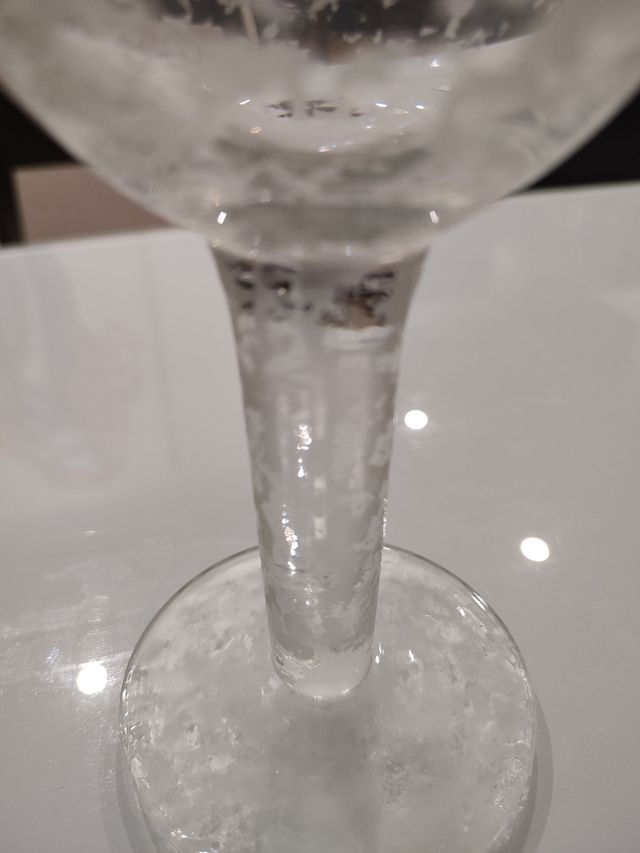 Copa cristal - diseño escarchado