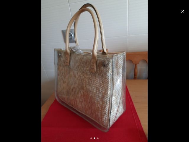 Bolso negro y rRosaFiesta & diario