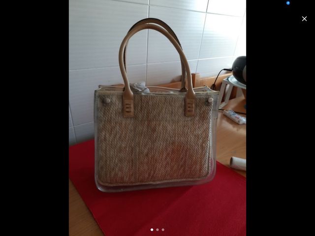 Bolso negro y rRosaFiesta & diario