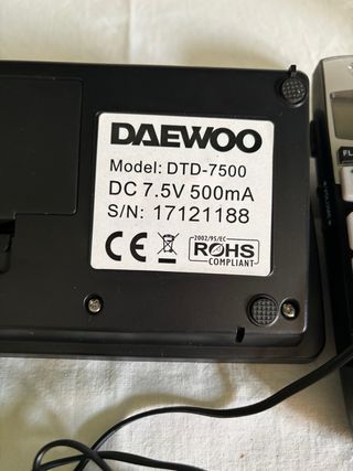Teléfono DECT DAEWOO con Fotos