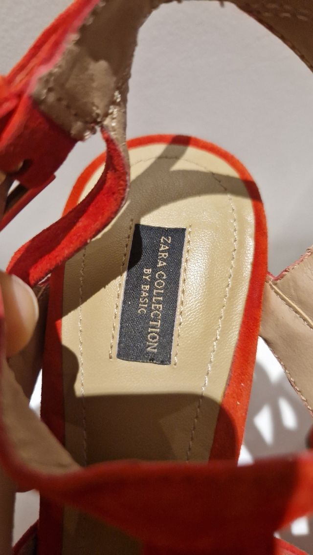 Zapatos tacón rojo - Sandalias 13cm tacón,poco uso