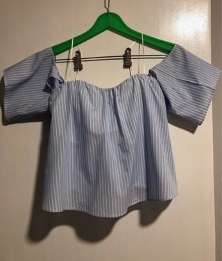 Top Pull&Bear rayas azul - M