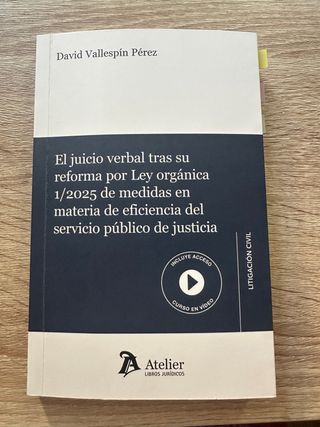 “El juicio verbal tras su reforma por LO 1/2025”