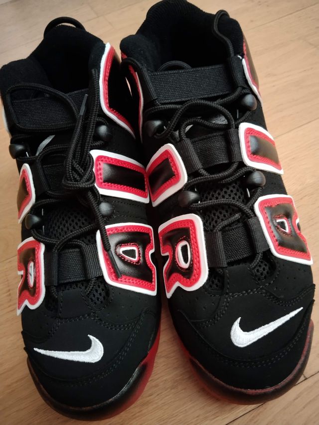 Nike Air Uptempo 96 - Negras/Rojas