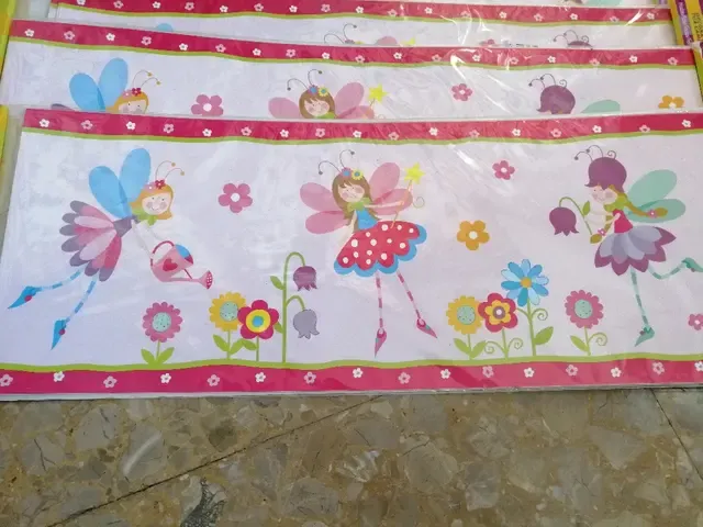 Cenefa hadas: 4 adhesivos decorativos