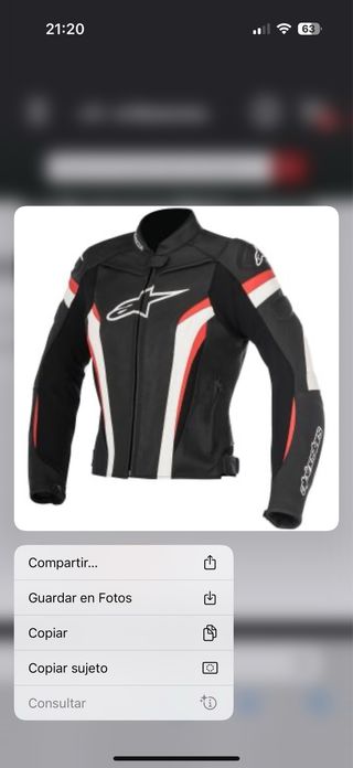 Cazadora Mujer Alpinestars cuero