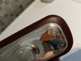 Custodia occhiali vintage argento