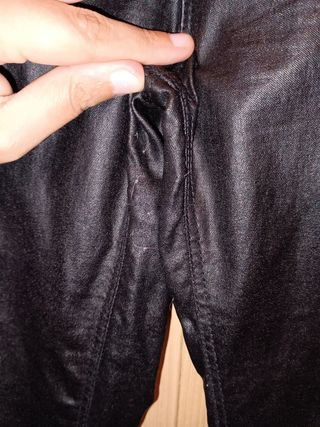 Pitillo cuero negro - Zara
