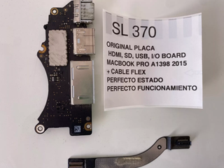  PLACA I/O HDMI SD MACBOOK PRO 15 PULGADAS A1398 