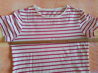 Maglietta Primark a righe rosa bianca Tg S