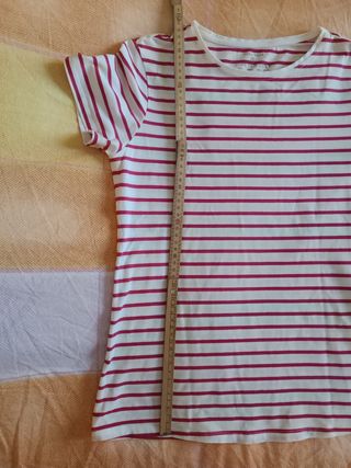 Maglietta Primark a righe rosa bianca Tg S