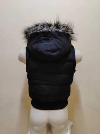 Tally Weijl gilet donna cappuccio pelliccia tg. S