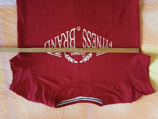 T-shirt Domyos Fitness Rosso Tg M