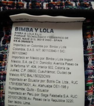 Chaqueta Bimba y Lola multicolor