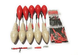 10 Plomos Pesca Surfcasting,  grapas, urfes. 