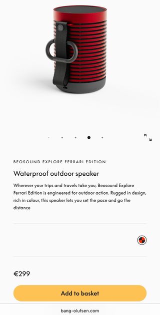 Bang & Olufsen Beosound Explore Ferrari Ed