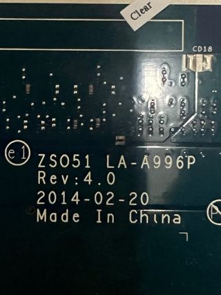 Placa base HP LA-A996P