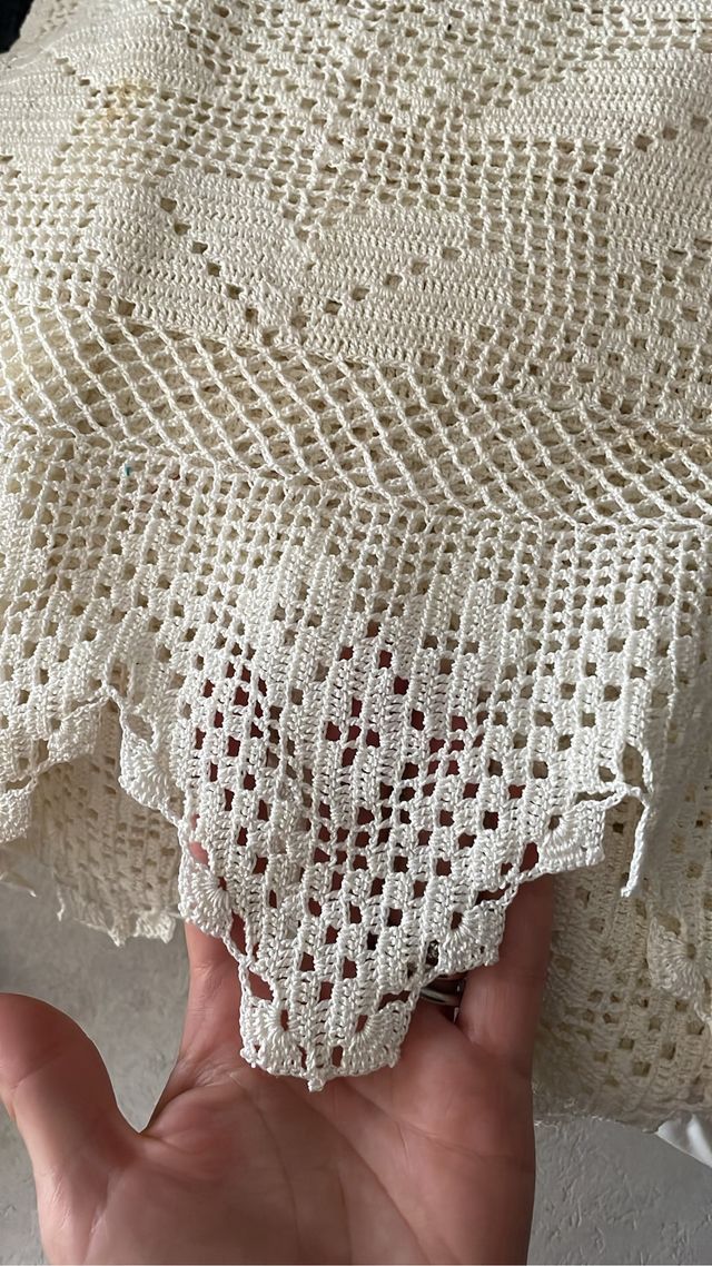 Tovaglia uncinetto cotone 140x270