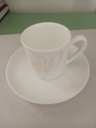 Set 6 Tazzine Caffè Porcellana Bianche