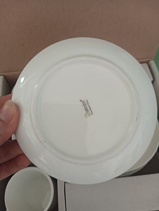 Set 6 Tazzine Caffè Porcellana Bianche