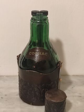 Set Bottiglie Vintage Whisky Cognac Gin