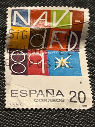 Sellos Navideños España 1989