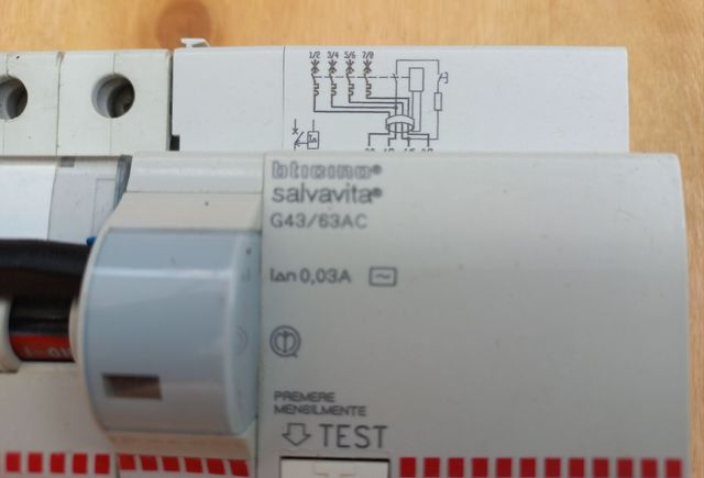 Inter.magnetormico+salvavita Bticino 4poli 63A