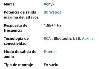 Vonyx V205B - Monitor de Escenario. 