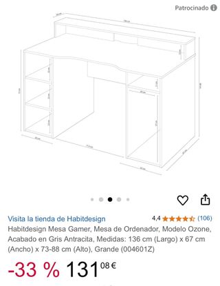 Mesa gaming Habidesign Ozone