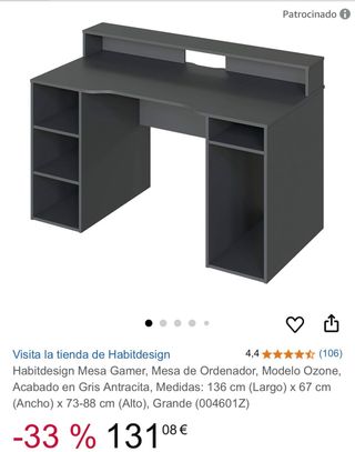 Mesa gaming Habidesign Ozone