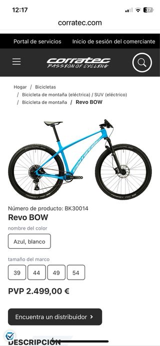Bicicleta de montaña CORRATEC REVO BOW MTB