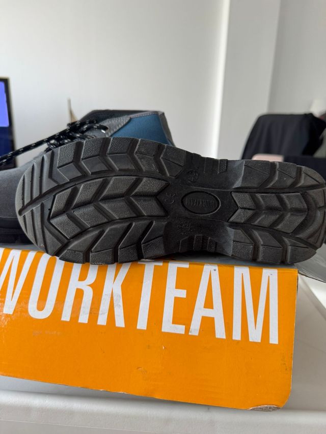 Zapatillas WORKTEAM Seguridad - Azul Gris