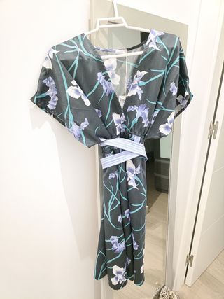 Vestido estampado flores