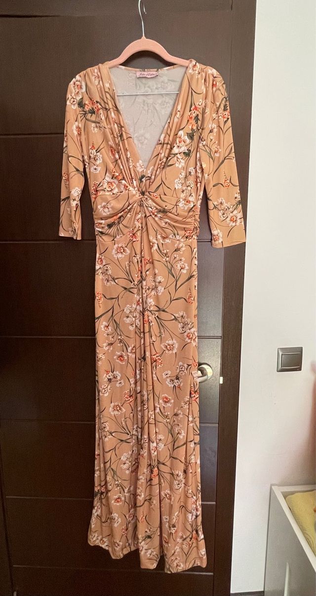 Mono largo floral beige