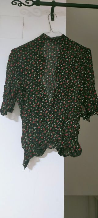 Blusa negra SAYLE estampada